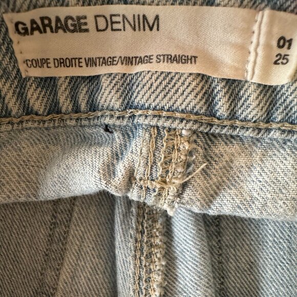 Garage Denim Vintage Straight Ripped Jeans - Picture 4 of 4